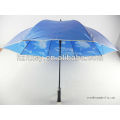 Guarda-chuva de golfe ao ar livre de quadro de fibra de vidro